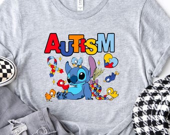 Autism Awareness Shirt, Puzzle Piece Support Tee, Neurodiversity Graphic Bella Canvas