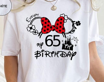 Personalized 65th Birthday Shirt, Custom Name Magical Vacation Tee
