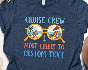 Cruise Crew Graphic Tee, Bella+Canvas Soft Cotton Shirt