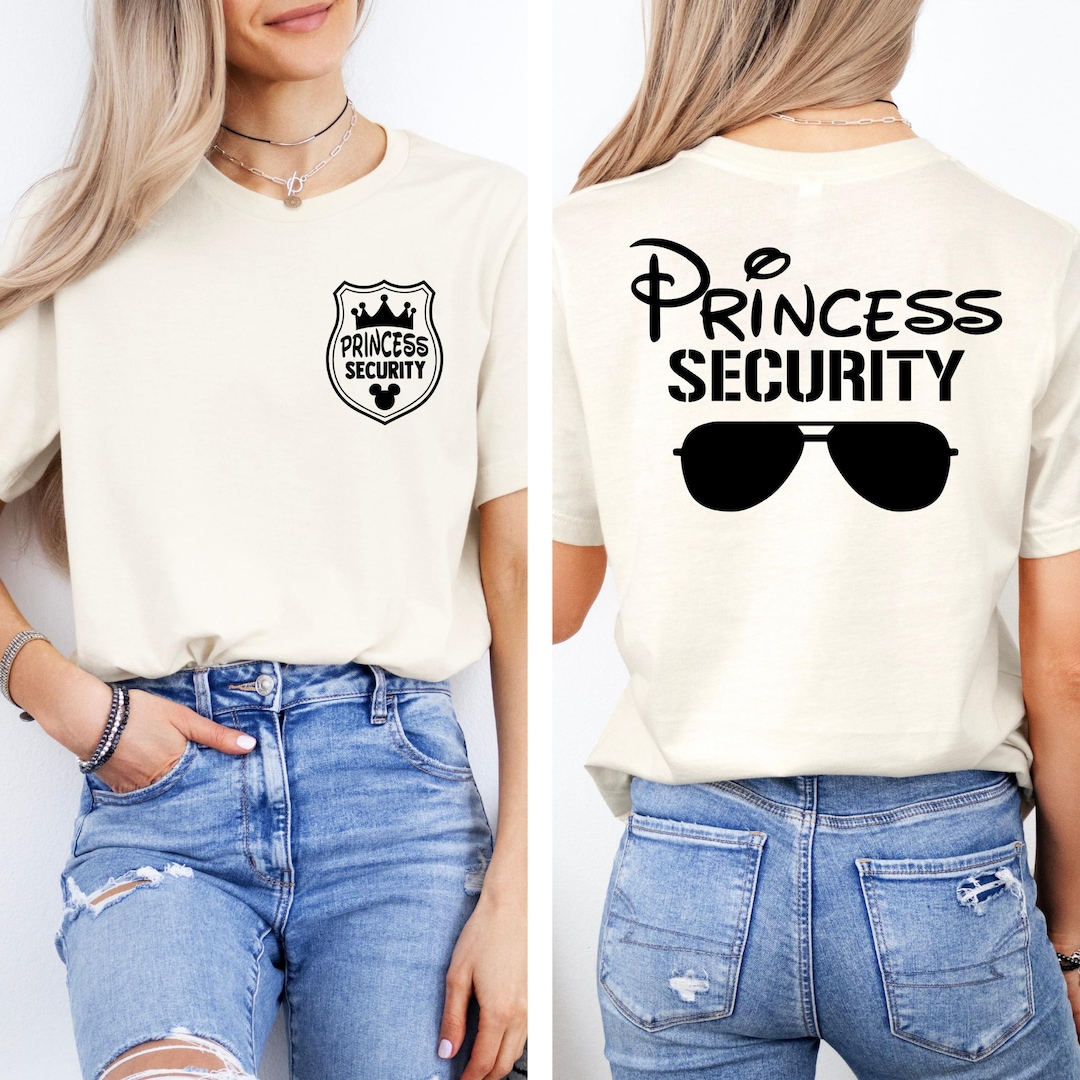 Disney Family Trip Shirt, Princess Security Bella Canvas Matching ...