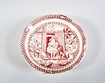 Neue Verwendung Antike Seifenschale ALLERTON & Söhne Pulver Raum Seifenschale Gäste Seifenschale AESTHETIC Movement Transferware Little Mae
