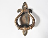 Vintage Door Knocker Fleur De Lis Wrought Iron
