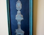 Vintage Framed Prints 19th Century CANDELABRAS French Set of 3