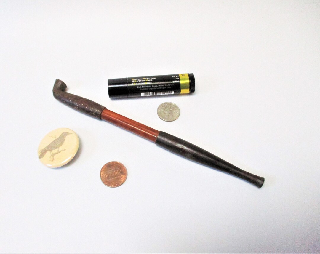Antique Japanese Pipe KISERU TOBACCO Pipe Smoking Mid-size Bamboo and ...