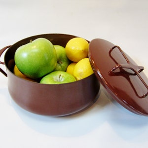 Dansk Kobenstyle 2QT Casserole Brown ENAMELWARE