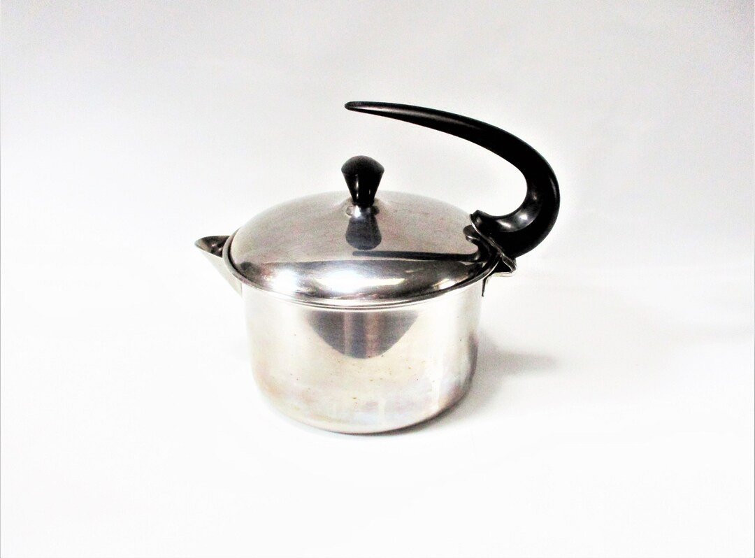 Vintage Kettle Space Age Teapot STAINLESS STEEL 1960s 70s Etsy