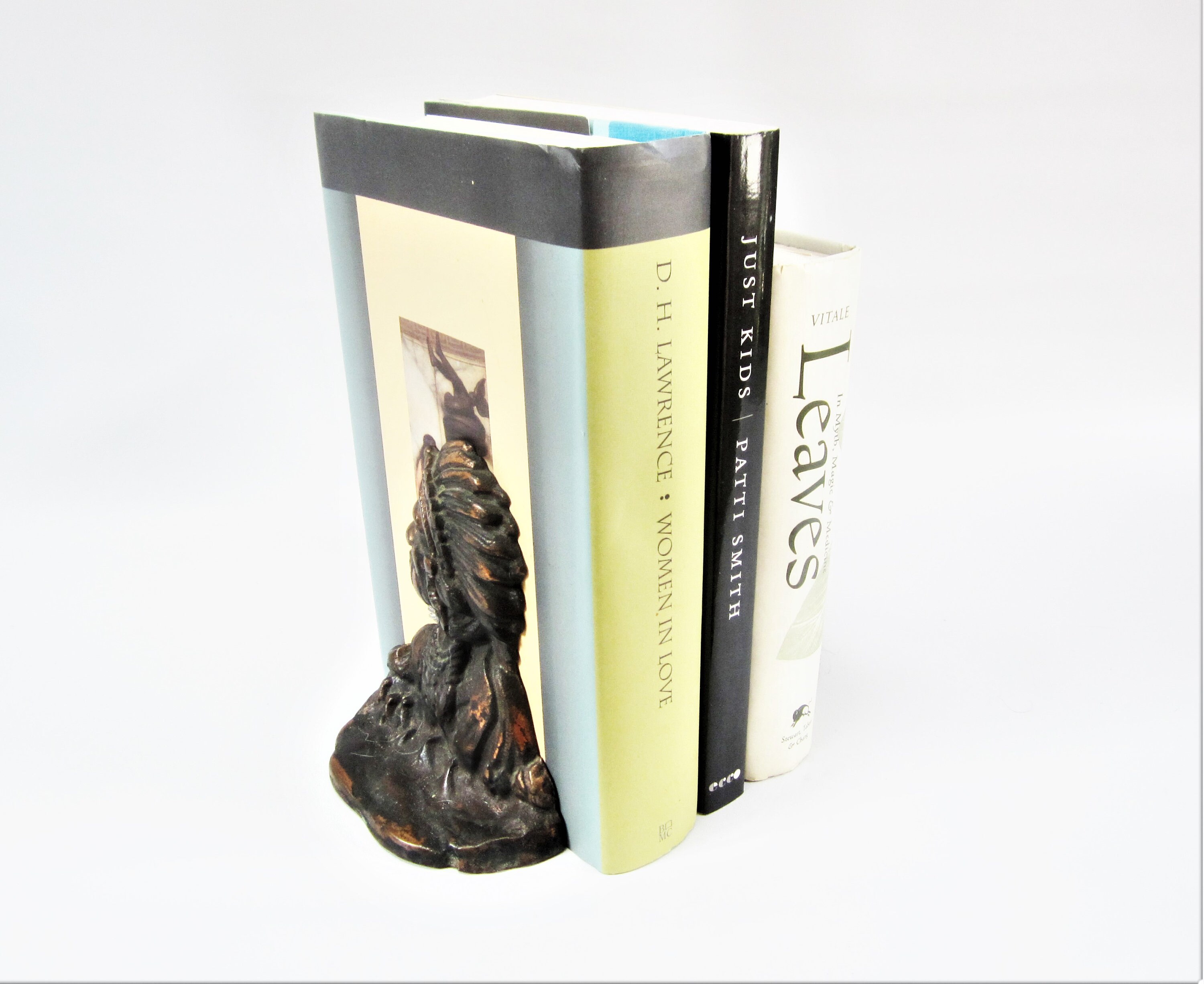 Antique Book Ends INDIAN Bookends Copper Bronze 1940s - Etsy