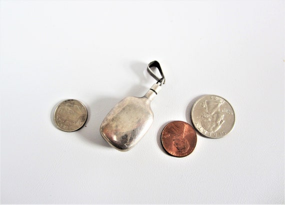 Vintage Silver Scent Bottle CHATELAINE Perfume Bo