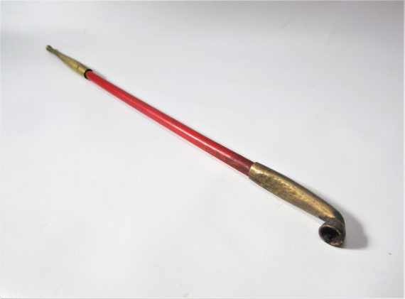 Vintage Japanese Pipe KISERU TOBACCO Pipe Smoking Hammered Vintage Japanese Pipe KISERU TOBACCO Pipe Smoking Hammered