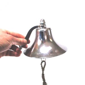 Vintage NAUTICAL Bell Bell Barn Bell DINNER BELL Bathroom Bell Metal with Loud Ring Wall Mount