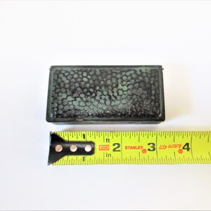 Antique Early 20th Century Metal Box GES GESCH Stamp Box Pill Box Austria Hammered Reptile Decoration