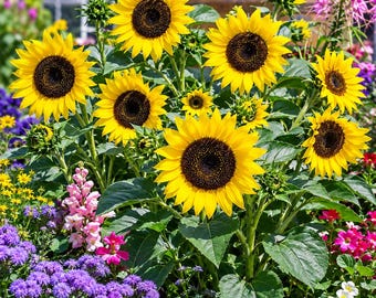 Hopi Black Dye Sunflower Seeds, Dark Purple Blooms, Native Heirloom (50 Seeds)