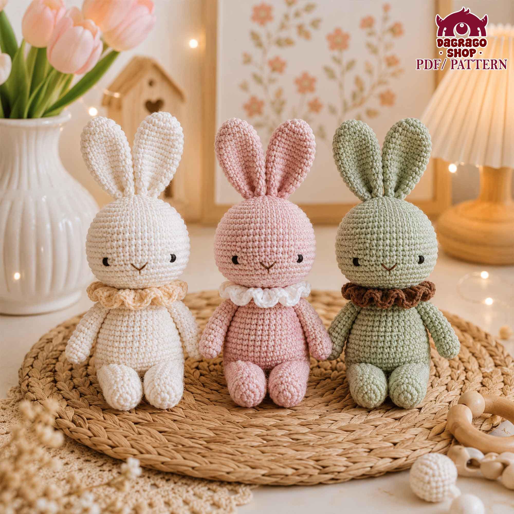 Baby Bunny in Clothes Amigurumi Pattern