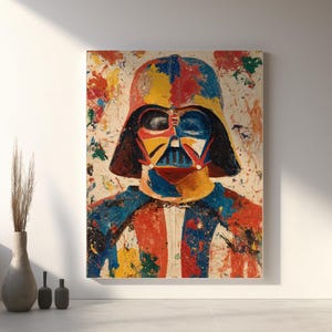 Star Wars Darth Vader Abstraktes Poster [Impressionismus-Serie] - Premium-Druck in verschiedenen Größen