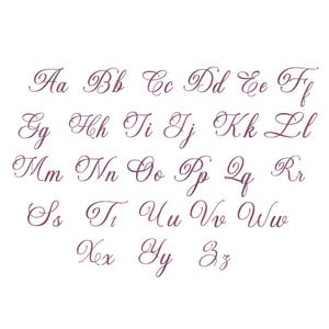 Olive Branch Font Digital Machine Embroidery, Handwritten Font Embroidery, Wedding Font Embroidery, 6 sizes, 11 Formats + BX font image 2