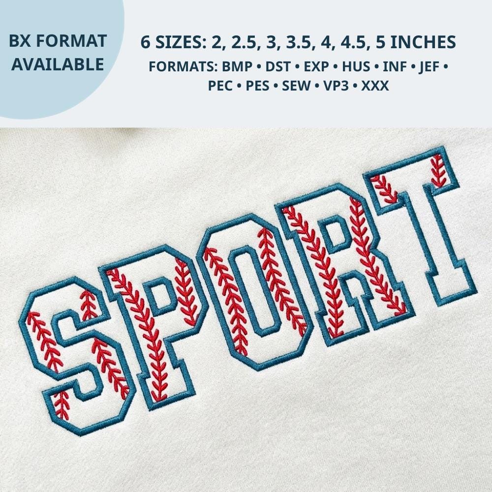 Baseball Varsity Sports Embroidery Font, Alphabet Basebal… embroidery font sample