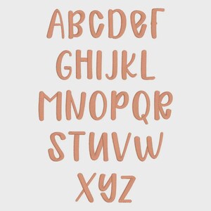 Chipper Embroidery Font, Chunky Font, Neat Handwriting Font Embroidery ...