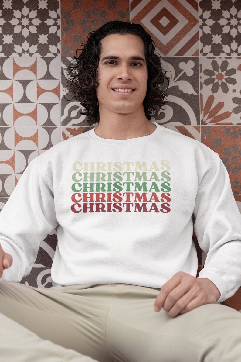Christmas Sweatshirt Holiday Sweater Merry Christmas - Etsy UK