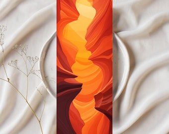 Antelope Canyon National Park Bookmark, Double Sided, USA Parks, Nature Lover Gift, Heavy Duty Cardstock, 2x6 Inch, National Park Gift
