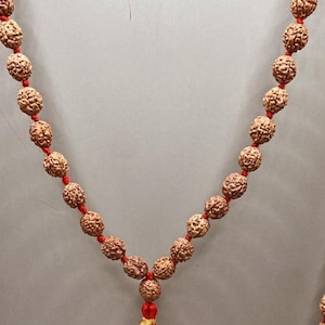 Indonesian 5 Mukhi Rudraksha Mala 108 Beads