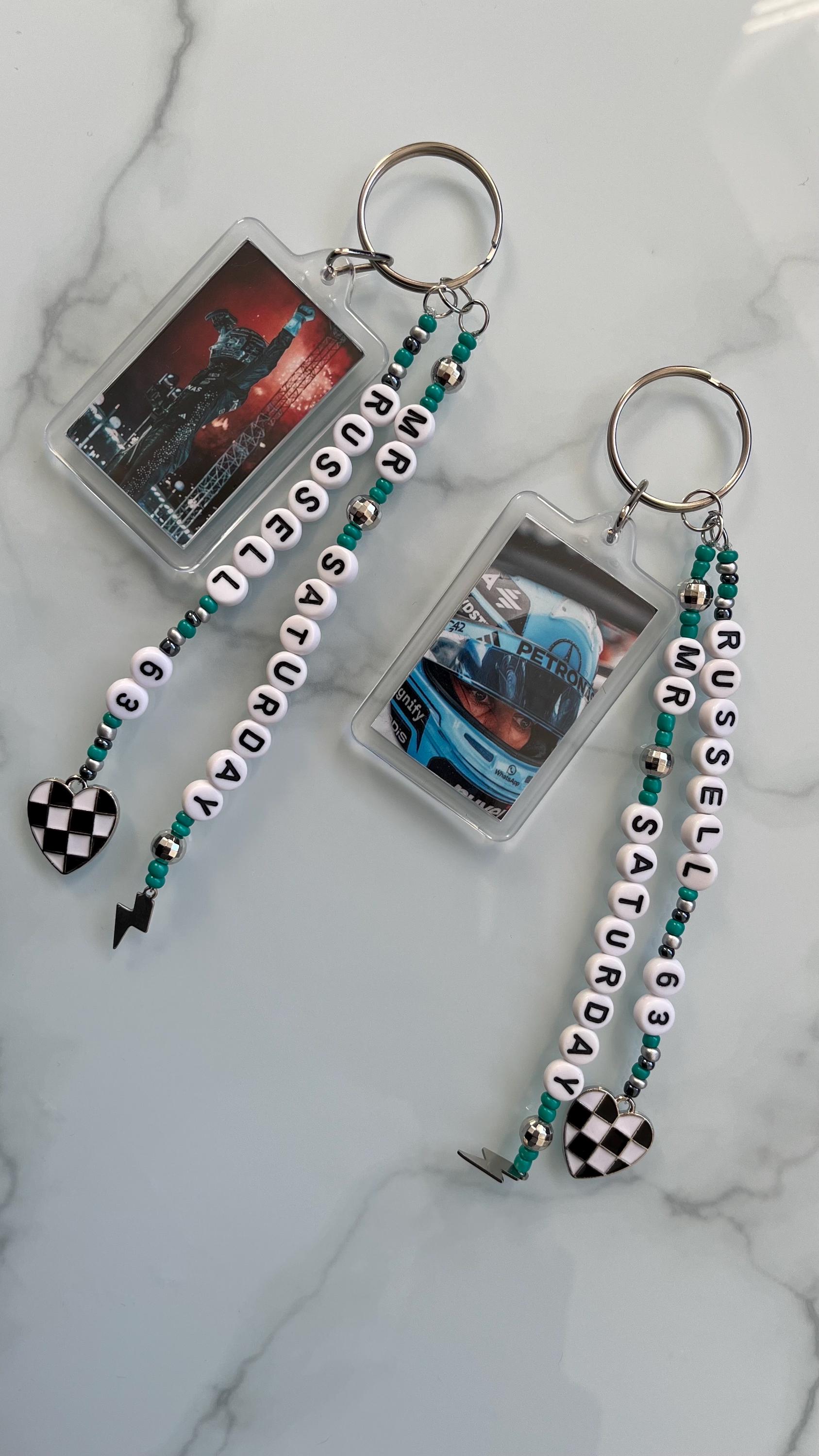 George Russell F1 Dual Picture Keychain - Etsy UK