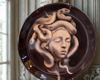 Hand Painted Decorative Plate, Handmade Ceramic Wall Plates