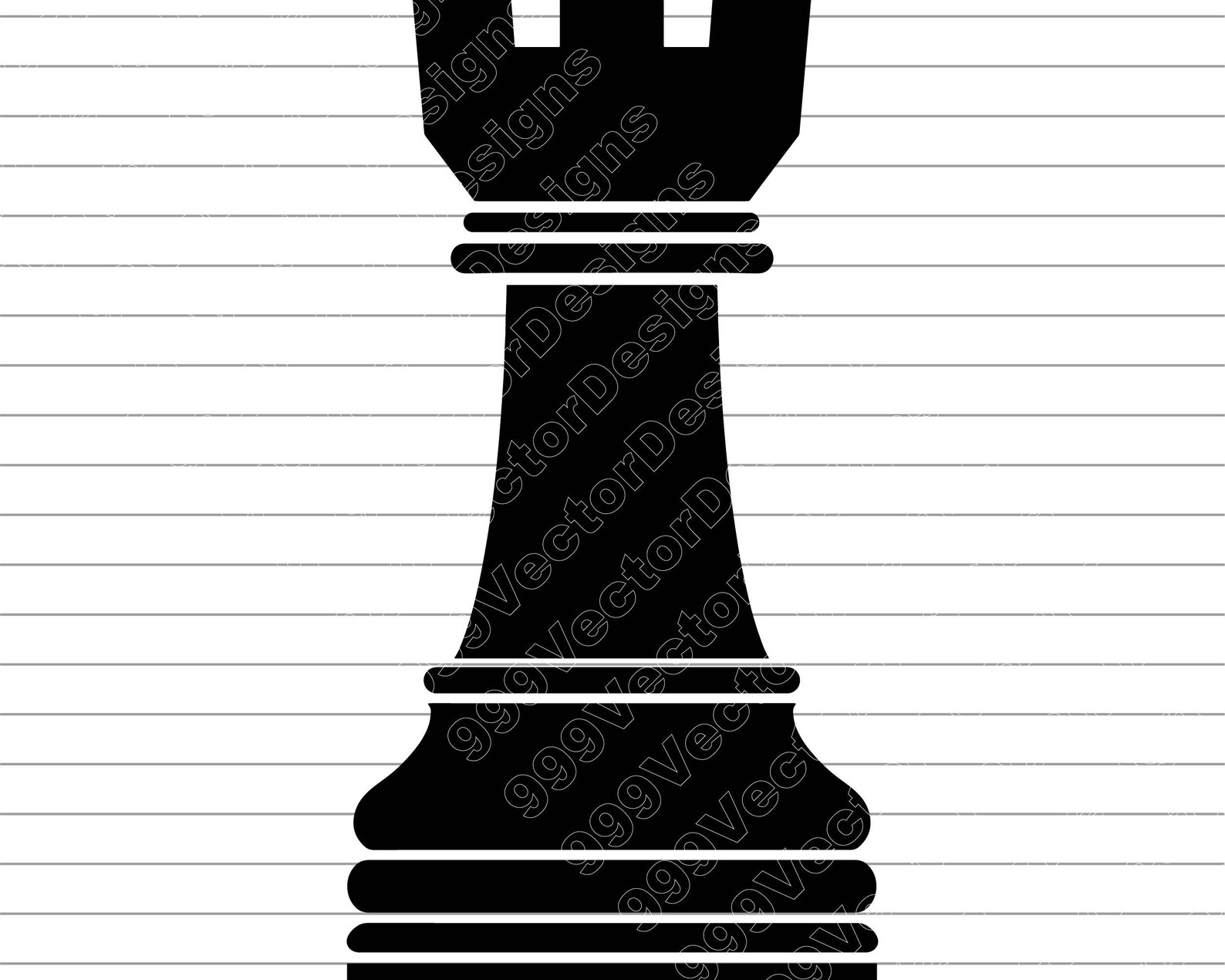 Chess Rook Vector Art: SVG, PNG, JPG (digital Download) - Etsy