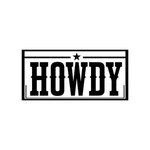 Howdy Vector Illustration, SVG, PNG, JPG, Western Cowboy Typography, Cowgirl Gift, Vintage Ranch Decor, Texas Southern Shirt, Cricut Design
