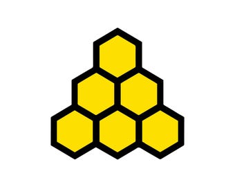 Honeycomb Vector Illustration, SVG, PNG, JPG, Honeycomb Art, Honeycomb Clipart, Honeycomb Silhouette, Hexagonal Pattern, Geometric Design