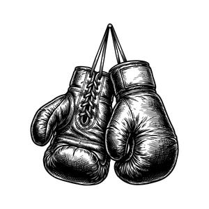 Boxing Gloves Vector Illustration, SVG, PNG, JPG, Boxing Art, Glove Clipart, Fighter Silhouette, Sports Print, Fitness Design, Cricut Design