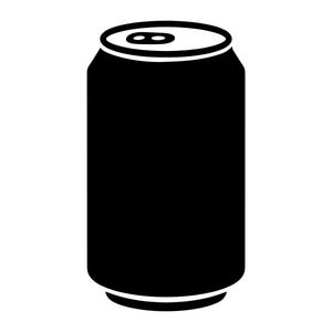 Dose Vektor-Illustration, SVG, PNG, JPG, Dose Kunst, Dose Clipart, Dose Silhouette, Bierdose, Getränkedose, Cricut Design, Silhouette-Design, Datei