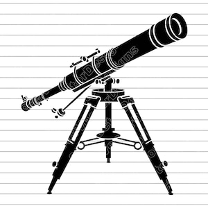Teleskop-Vektorgrafik: SVG, PNG, JPG (Digital Download)