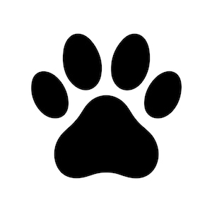 Cat Paw Print Vector Art: SVG, PNG, JPG (Digital Download)