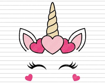 Unicorn Valentine Vector Illustration, SVG, PNG, JPG, Unicorn Love, Valentine Clipart, Unicorn Silhouette, Cute Unicorn Design, Valentine