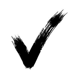 Brush Tick Vector Illustration (SVG PNG JPG) Check Mark Brush Art, Tick Clipart, Checkmark Silhouette, Hand Drawn Tick, Brush Stroke Design