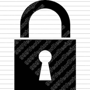 Padlock Vector Illustration: Security Lock SVG, PNG, JPG