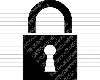 Padlock Vector Illustration: Security Lock SVG, PNG, JPG
