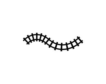 Schienen - Vektor-Illustration, SVG, PNG, JPG, Eisenbahngleis-Kunst, Eisenbahn Clipart, Schienen-Silhouette, Zug-Design, Transport-Grafik