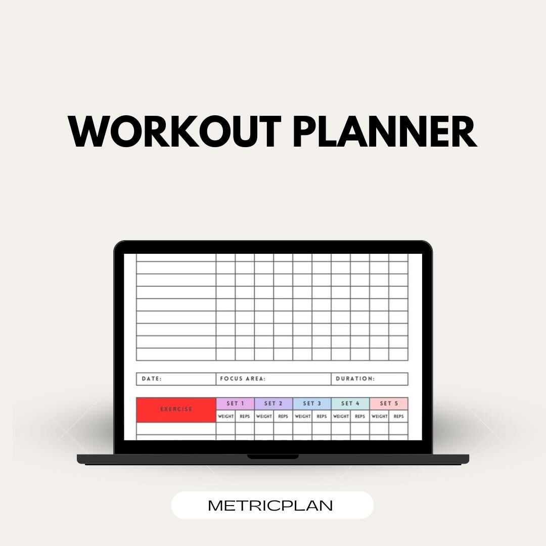 Ultimate Digital Workout Planner | Fitness Journal for Goodnotes, iPad ...