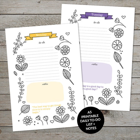 Printable To Do List Floral Design Bullet Journal Printable To Do List Floral Design Bullet Journal