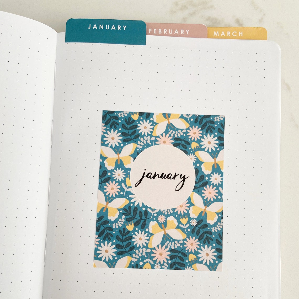 Printable 2024 Mini Calendar Stickers Page Tabs and Mini Etsy Australia