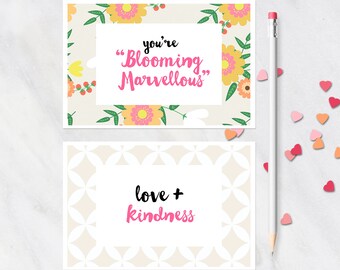 Printable Postcard Set / Floral Postcard Printable Mother's Day / Printable Card / Snail Mail Postcard / Happy Mail Postcard / Post Card Set