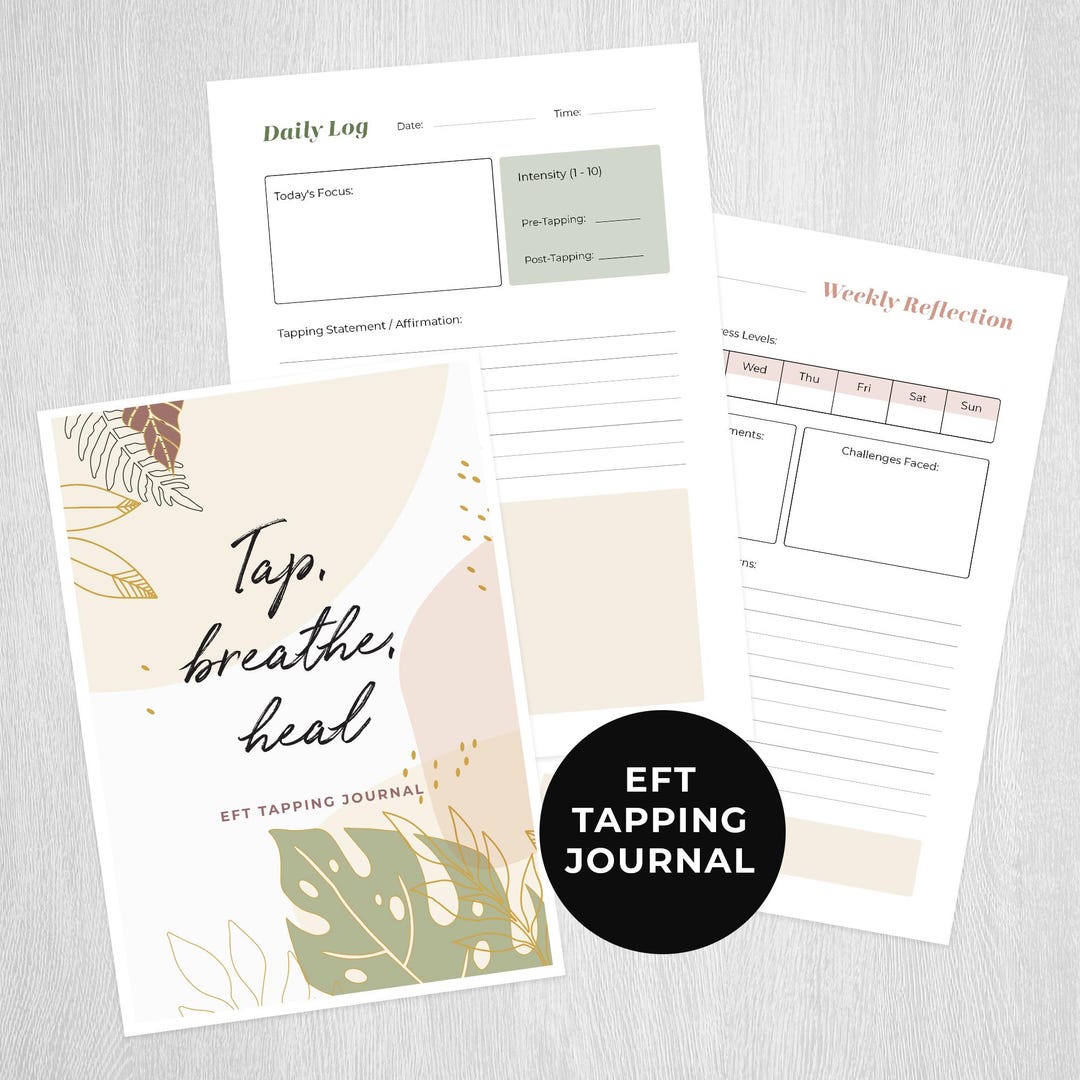Printable EFT Tapping Journal | Emotional Freedom Technique | Session ...