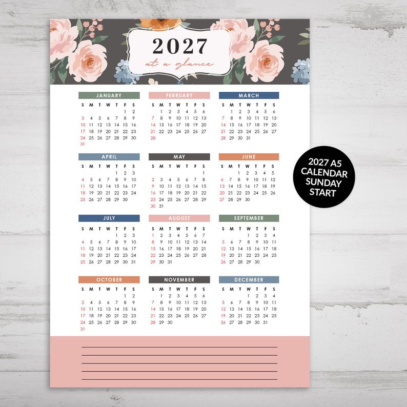 Calendario 2027 Colombia para imprimir: Organízate sin complicaciones