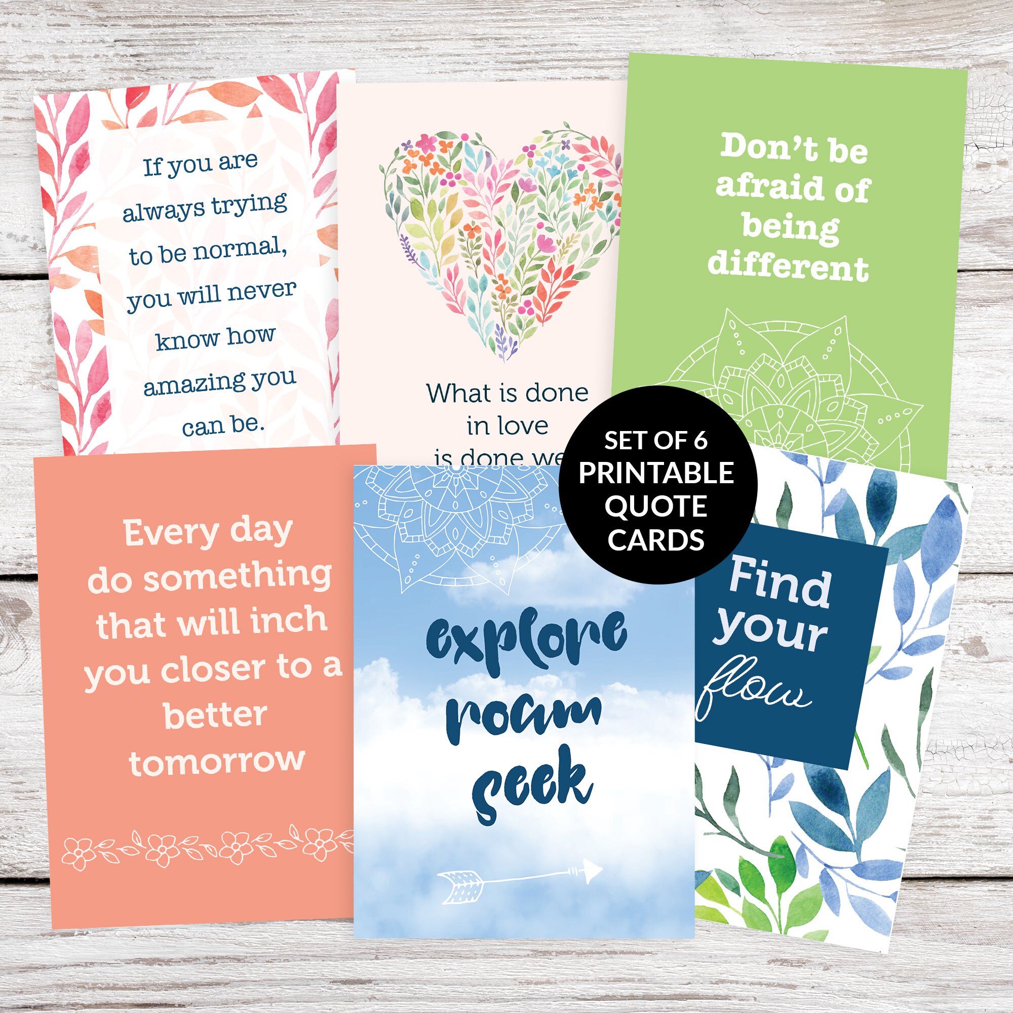 6-printable-quote-cards-set-2-junk-journal-inspirational-quotes-scrapbooking-paper-craft-collage-journal-ephemera-l-positive-quotes-etsy