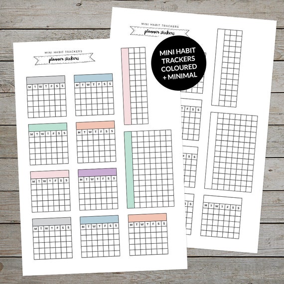 Tropical Habit Tracker Planner And Bullet Journal Accessories  Poster for  Sale by Designs By YL