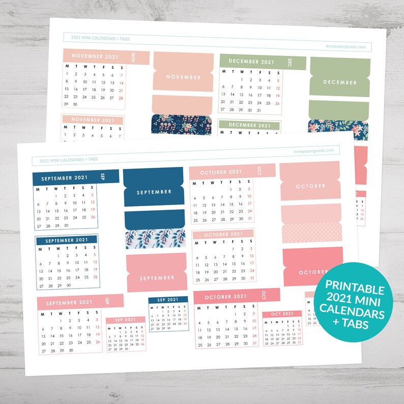 printable mini calendar 2021 printable mini calendar 2021