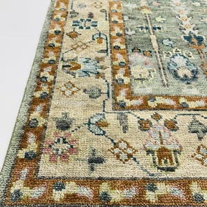 Turkish Oushak Rug | Handmade Wool Area Rug | Vintage Oriental Boho Rug, Home Decor Runner Rug, Rug Living Room  Bedroom 5x8 9x12 8x10