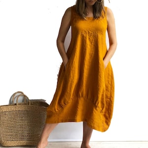 Linen Maxi Dress – Timeless Sleeveless Summer & Beach Wear