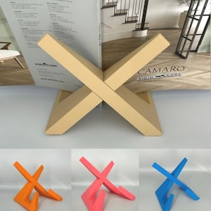 Supporto per libri di cucina minimalista / cavalletto / libreria a forma di croce